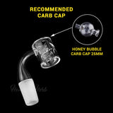 Honeybee Herb - HONEY CHAMBER QUARTZ BANGER - 90° DEGREE | YL Bowl · Banger · Oil Burner Honeybee Herb