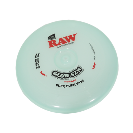 RAW | Glow in the Dark Frisbee Rolling Tray Tray Smoking Cat Distribution
