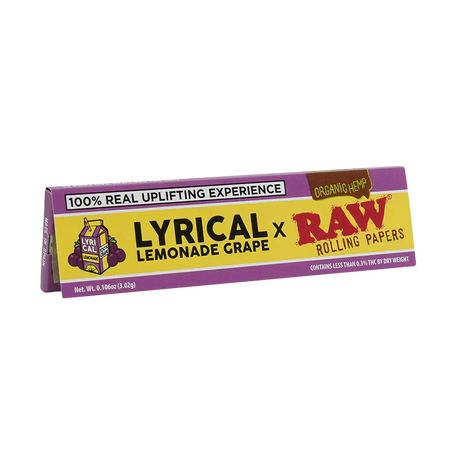 RAW x Lyrical Lemonade Grape Rolling Papers | King Size Wide (50 Packs/Box) King Size ONE