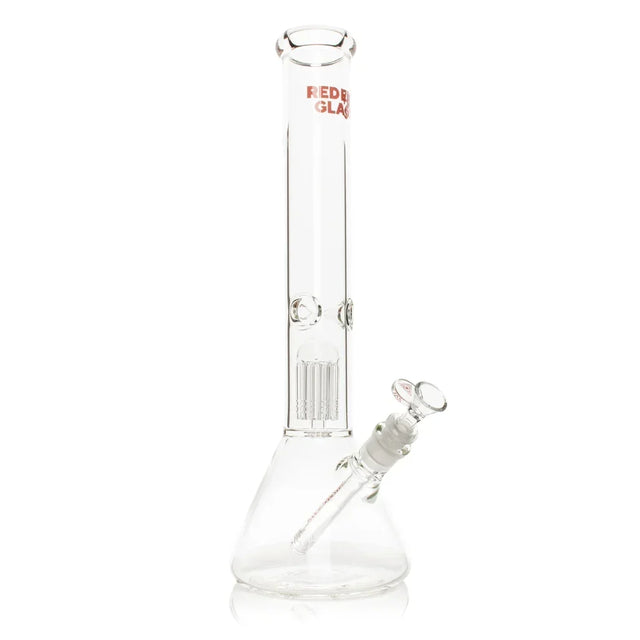 SC Red Eye Glass 16" Jammer Dual Chamber 8 Arm Tree Perc Beaker Bong
