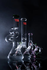 Red Eye Glass® | 16" 7mm Thick Loop-D-Loop Water Pipe [REG184] Glass Bong Smoking Cat Distribution