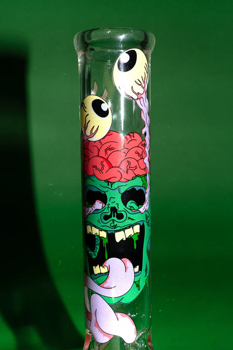 Red Eye Glass® | 12" Demon Tongue (REG205) Glass Bong Smoking Cat Distribution