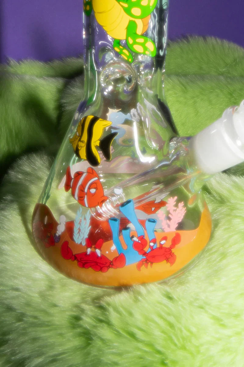 Red Eye Glass® | 15" Reefer Madness Water Pipe [REG210] Glass Bong Smoking Cat Distribution