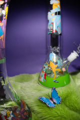 Red Eye Glass® | 15" Bong of the Living Dead Beaker (REG212) Glass Bong Smoking Cat Distribution