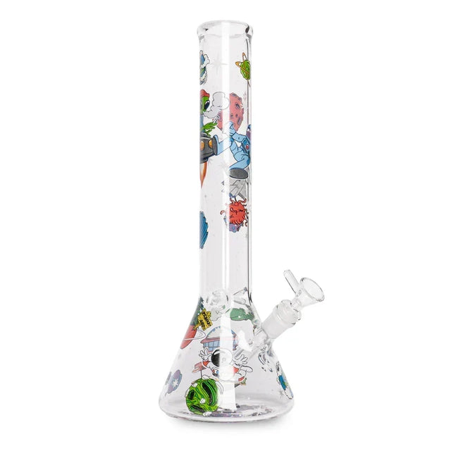 SC Red Eye Glass 15" Glow in the Dark Lost in Space Beaker Bong
