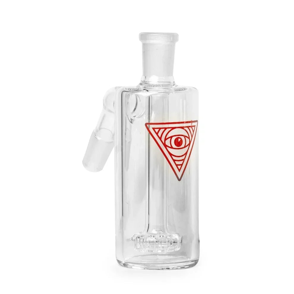SC Red Eye Glass 14mm 45 degree Clear Ash Catcher with UFO Perc
