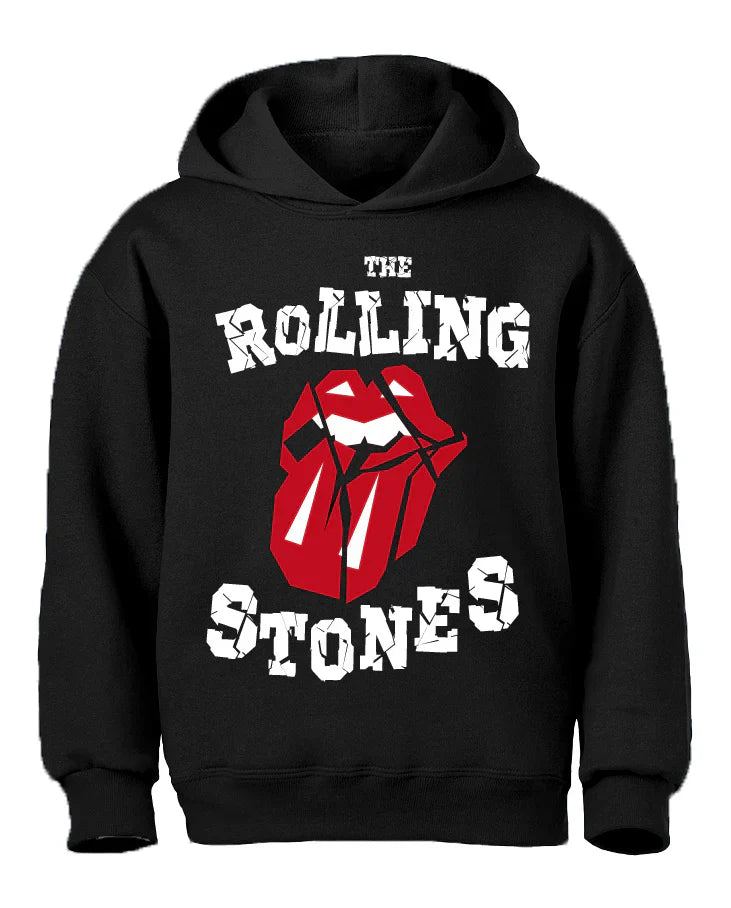 Rolling Stones | Authentic Stone Letters Hoodie Hoodie Smoking Cat Distribution Small