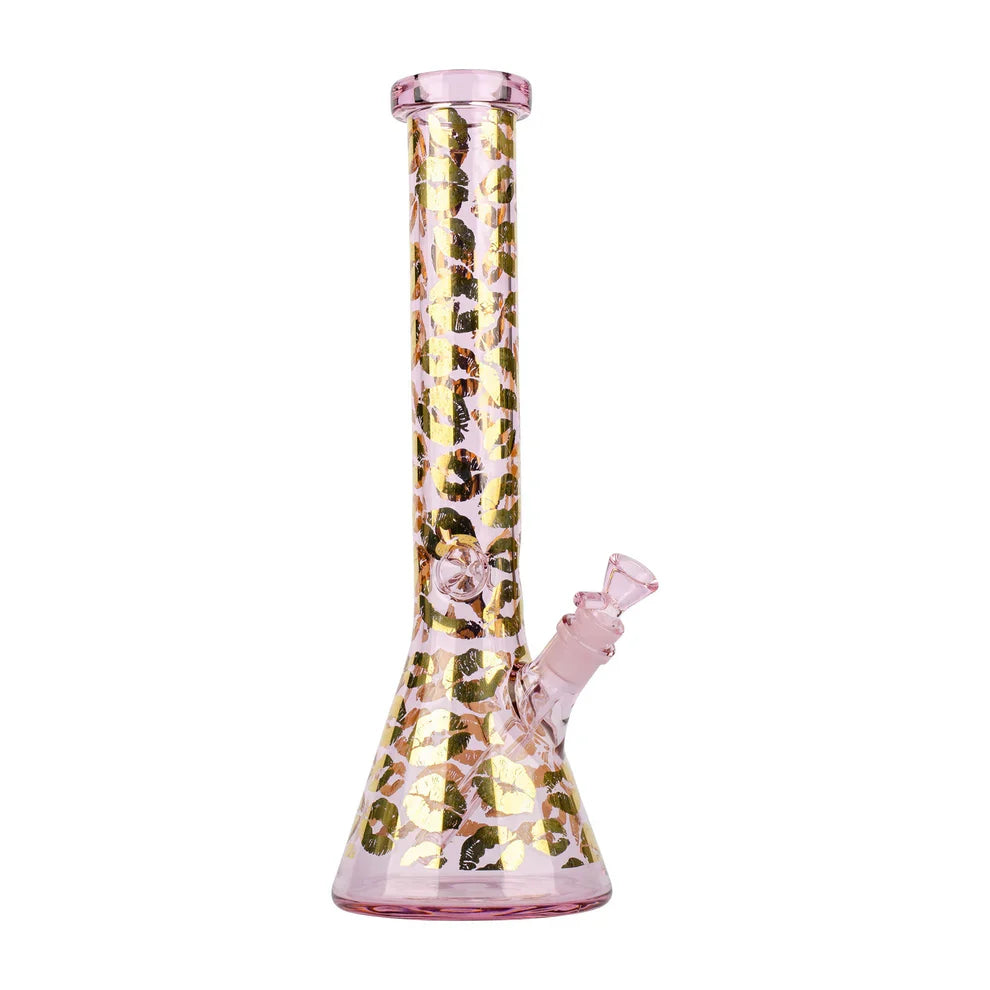 Red Eye Glass® | 15" Lips Beaker Tube [9963PI] Glass Bong Smoking Cat Distribution