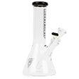 Red Eye Glass® | 8" Beaker Tube [REG002] Glass Bong Smoking Cat Distribution Black [REG002BK]