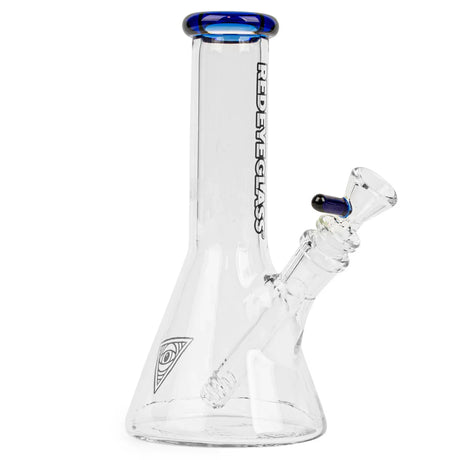 Red Eye Glass® | 8" Beaker Tube [REG002] Glass Bong Smoking Cat Distribution Blue [REG002B]