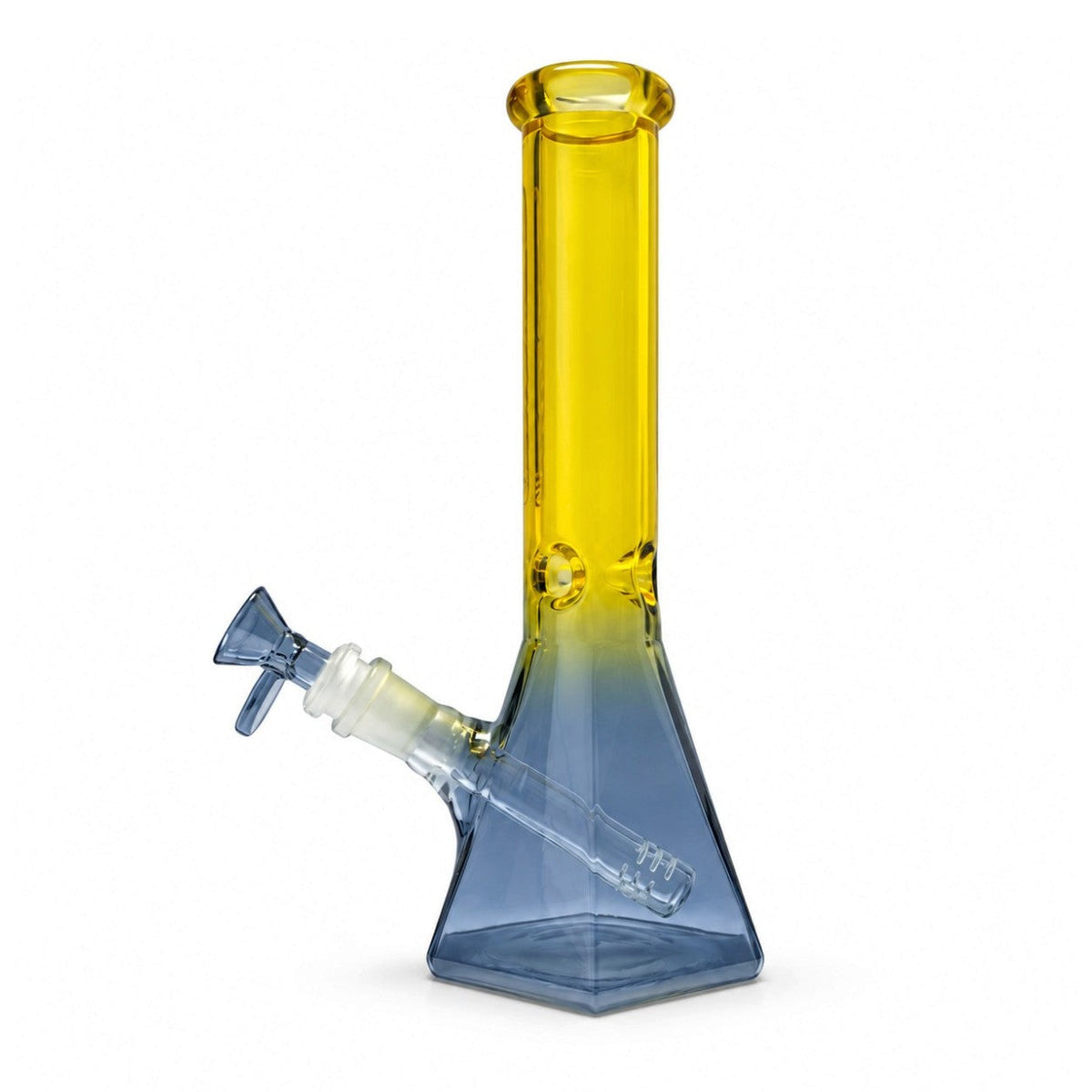 Fortune | 10" Dual-Tone Geometric Beaker Bong Glass Bong Fortune