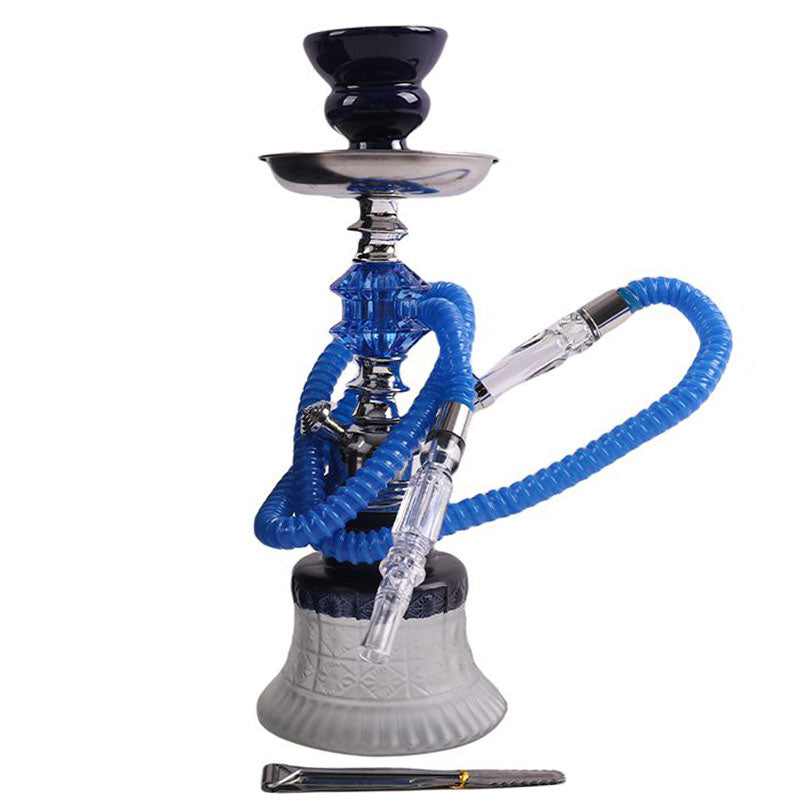 11" Hookah Single Hose, MidNight Sapphire Shape Blue Color [SMKE-017]