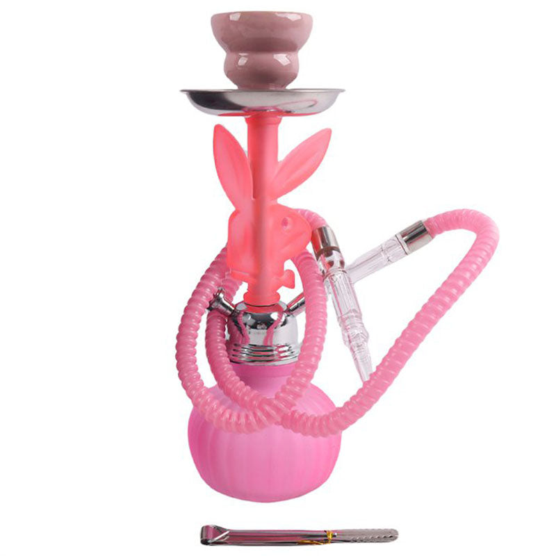 11" Hookah Single Hose, Bunny Bliss Shape Pink Color [SMKE-024]