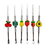 4.7” Metal+Silicone Dabber-30pcs/pack [SMKE-03x] Cap · Dabber · Insert · Clip · Nail Canadian Distributor Fruits