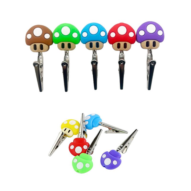 Silicone Mushroom Roach Clip Jar of 50 [SMKE-035] Holder Canadian Distributor