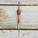 4.7” Stainless Steel Skull Dab Tool [SMKE-104] Cap · Dabber · Insert · Clip · Nail Canadian Distributor