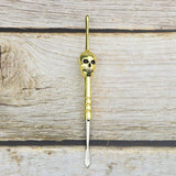 4.7” Stainless Steel Skull Dab Tool [SMKE-104] Cap · Dabber · Insert · Clip · Nail Canadian Distributor