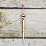4.7” Stainless Steel Skull Dab Tool [SMKE-104] Cap · Dabber · Insert · Clip · Nail Canadian Distributor