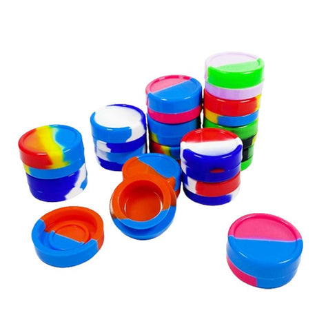 Silicone Wax Container-10 pcs/Bags Vial Canadian Distributor 3ml – 1.2" x 0.5"