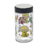 180ml Glass Storage Jar with Sticker Design – Compact & Stylish [SMKZ-145] Jar Canadian Distributor Colorful Mushroom
