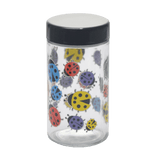 180ml Glass Storage Jar with Sticker Design – Compact & Stylish [SMKZ-145] Jar Canadian Distributor Ladybug