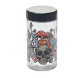 180ml Glass Storage Jar with Sticker Design – Compact & Stylish [SMKZ-145] Jar Canadian Distributor Devil's Eye