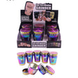 4-Part 50mm See-Thru Window Metal Herb Grinder [SMKZ123-4] Display Pack Canadian Distributor Rainbow