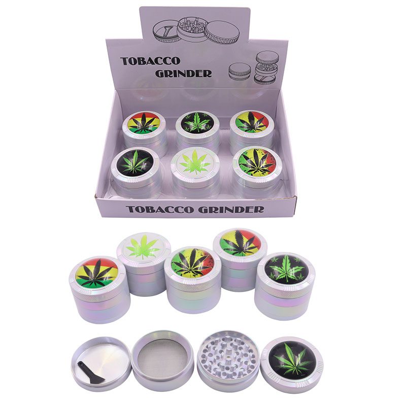 4 Parts 55MM Mertal Grinder – 6pcs/Display [SMKZ128-9]