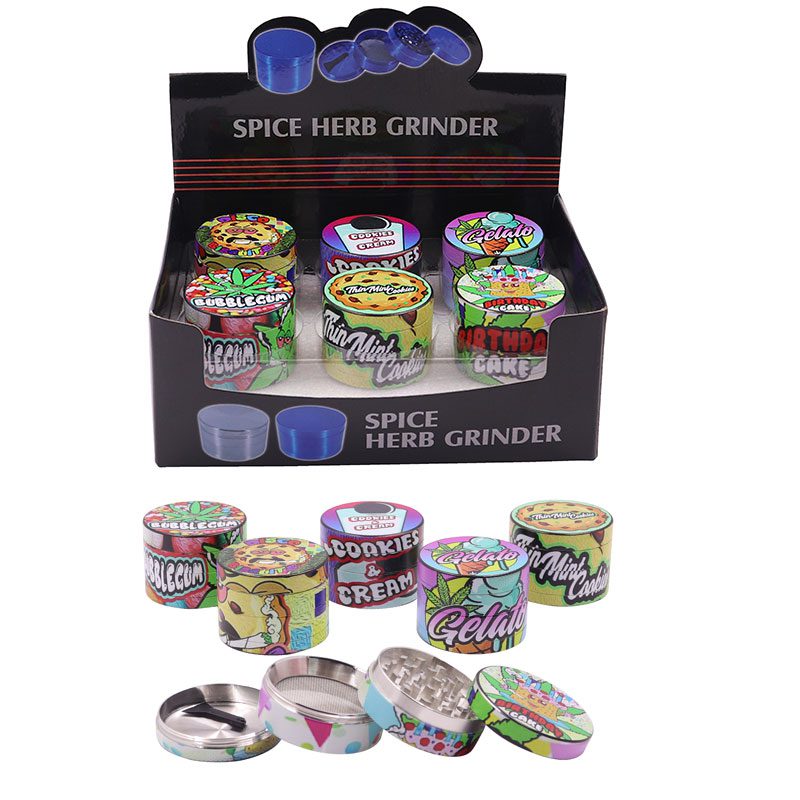 4 Parts 55MM Mertal Grinder – 6pcs/Display [SMKZ130]