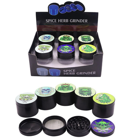 4 Parts 55MM Mertal Grinder – 6pcs/Display [SMKZ130]