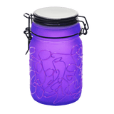 Spider Web Design Glass Storage Jar – Purple-Multiple Sizes Available [SMKZ-139] Jar Canadian Distributor 240 ml