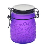 Spider Web Design Glass Storage Jar – Purple-Multiple Sizes Available [SMKZ-139] Jar Canadian Distributor 150 ml