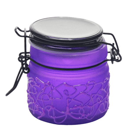 Spider Web Design Glass Storage Jar – Purple-Multiple Sizes Available [SMKZ-139] Jar Canadian Distributor 90 ml