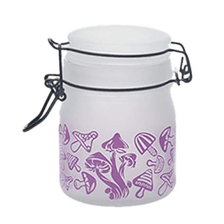 Purple Mushroom Glass Storage Jar-Multiple Sizes Available [SMKZ-142] Jar Canadian Distributor 150 ml