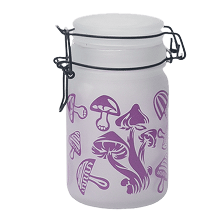 Purple Mushroom Glass Storage Jar-Multiple Sizes Available [SMKZ-142] Jar Canadian Distributor 240 ml