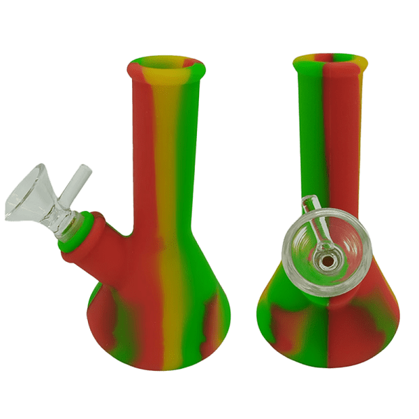 5″ Silicone Simple Style Bong [SMKZ151] Resin · Silicone · Plastic Bong Canadian Distributor Color D