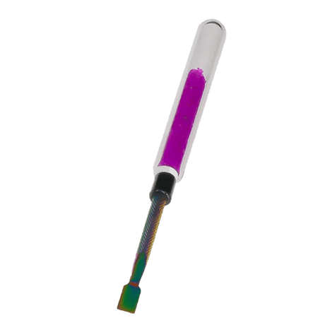 6″ Cute Candy Dabber Tool Poker – Glass & Metal Design [SMKZ153] Cap · Dabber · Insert · Clip · Nail Canadian Distributor Fushia