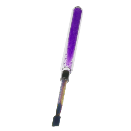 6″ Cute Candy Dabber Tool Poker – Glass & Metal Design [SMKZ153] Cap · Dabber · Insert · Clip · Nail Canadian Distributor Purple