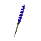 6″ Twirly Glass & Stainless Steel Dab Tool [SMKZ154] Cap · Dabber · Insert · Clip · Nail Canadian Distributor Color C