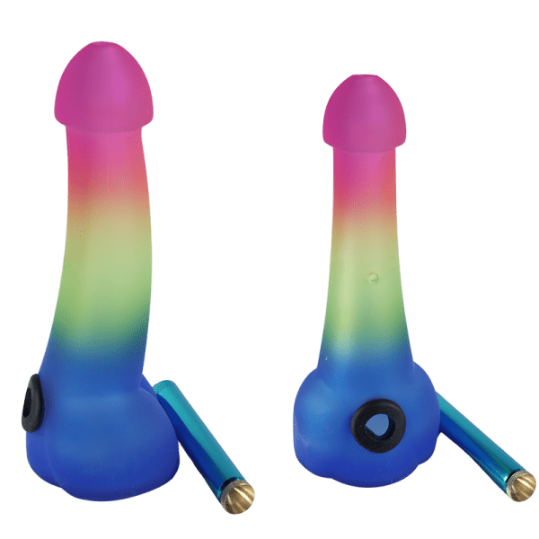 7″ Penis Smoking Glass Pipe [SMKZ160] Add some humor and fun to your collection with the 7″ Penis Sm Glass Bong Canadian Distributor Color B