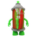 6″ Colorful Silicone Pipe with 14mm Glass Bowl [SMKZ162] Resin · Silicone · Plastic Bong Canadian Distributor Color A