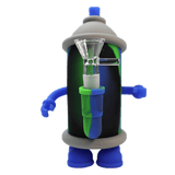 6″ Colorful Silicone Pipe with 14mm Glass Bowl [SMKZ162] Resin · Silicone · Plastic Bong Canadian Distributor Color C