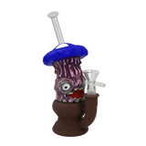 8″ Enameled Mushroom Bong [SMKZ165] Resin · Silicone · Plastic Bong Canadian Distributor Purple