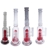 16" Assorted Center Piece Glass Waterpipe – 14mm Bowl