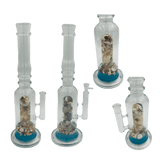 16" Assorted Center Piece Glass Waterpipe – 14mm Bowl