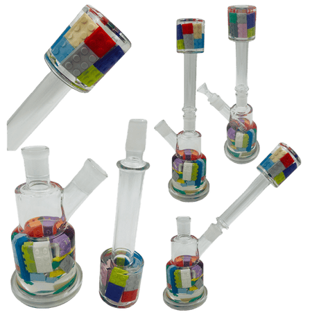 14" 2-Way Straight Glass Bong – Assorted Designs