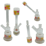 14" 2-Way Straight Glass Bong – Assorted Designs