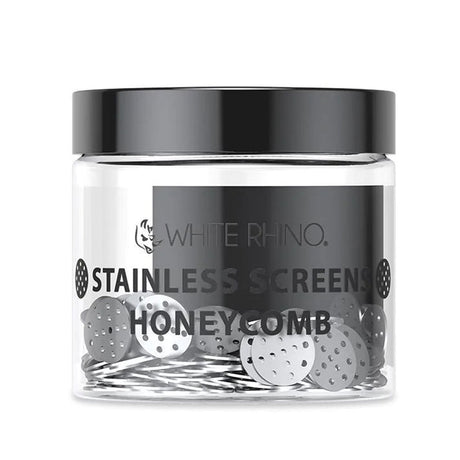 White Rhino | Stainless Honeycomb Screens-200ct Metal Screen Cannatron