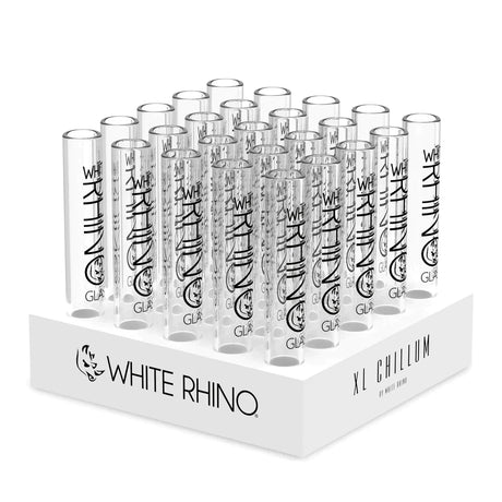 WHITE RHINO | XL Glass Chillum 25ct Display