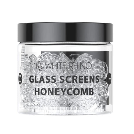 White Rhino | Glass Honeycomb Screens-100ct Glass Screen Cannatron